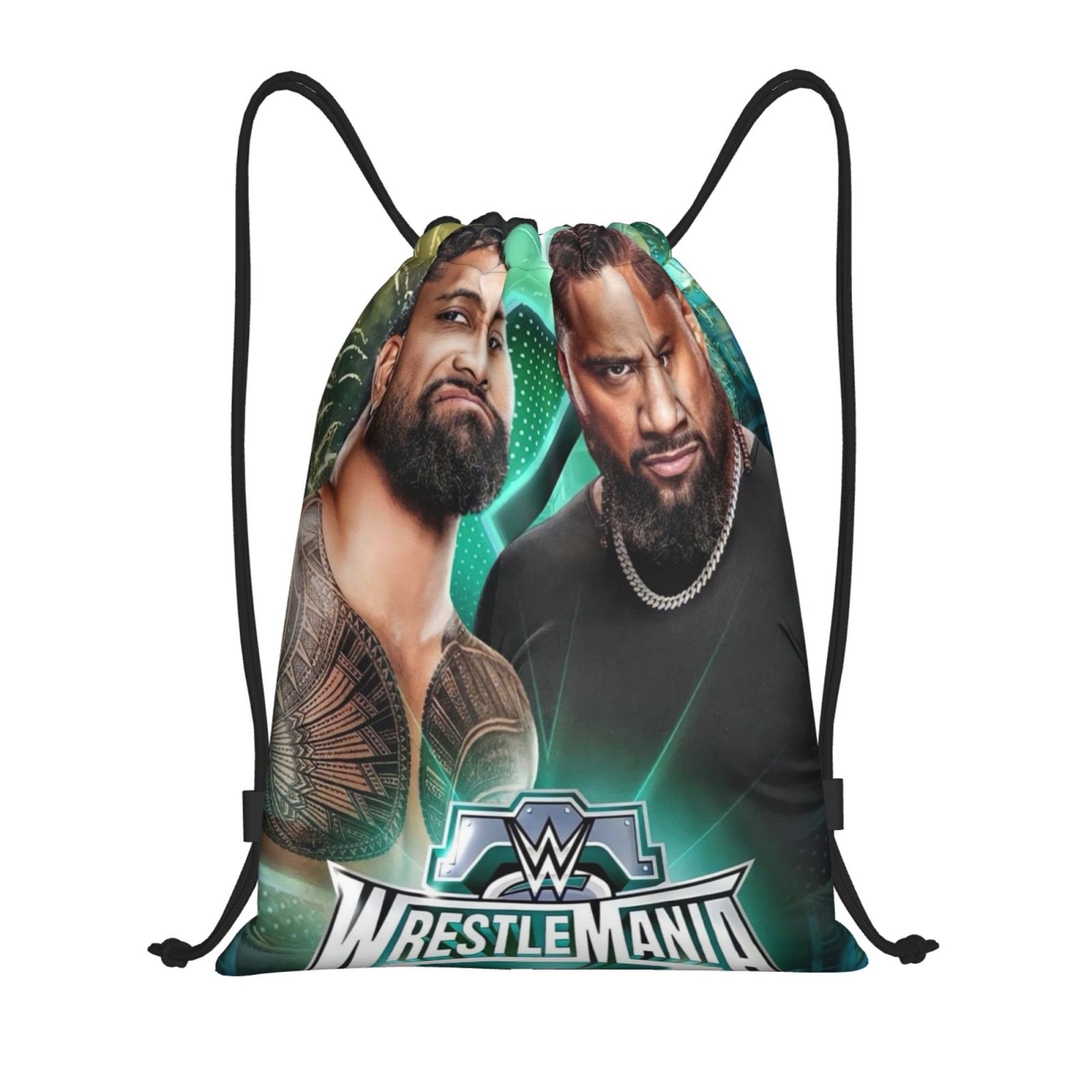 Wwe Drawstring Bag Sports Fitness Bag Waterproof Rope Bag For Training Traveling Hiking Gym Sackpack String Bag For Women Men Small